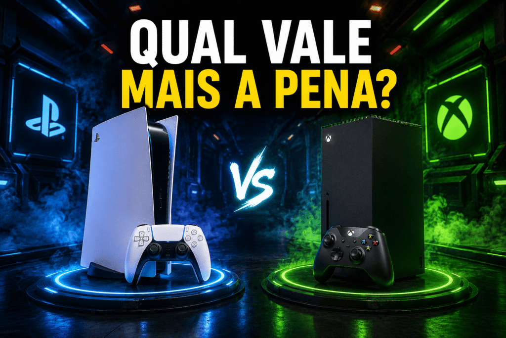 PS5 ou Xbox Series X: qual vale mais a pena em 2026?