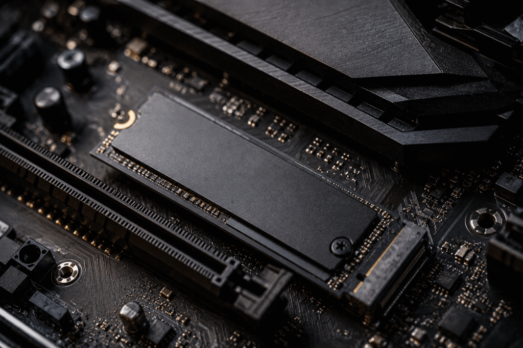 SSD NVMe moderno em análise sobre desempenho, velocidade e upgrade para notebooks e computadores em 2026