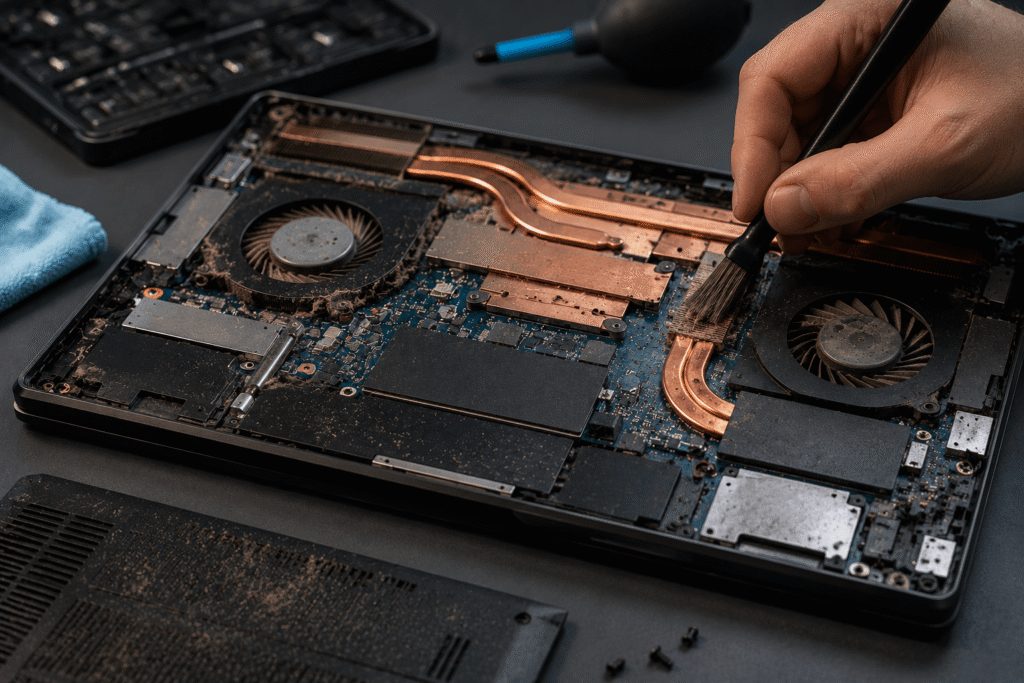 Notebook lento em análise sobre desempenho, SSD, memória RAM e manutenção preventiva em 2026