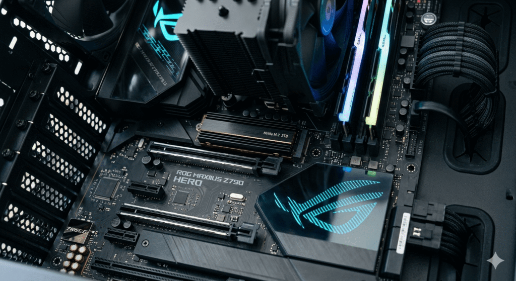 Comparação entre SSD SATA e SSD NVMe mostrando diferenças de velocidade, compatibilidade e desempenho em notebooks